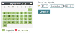 calendario clicable