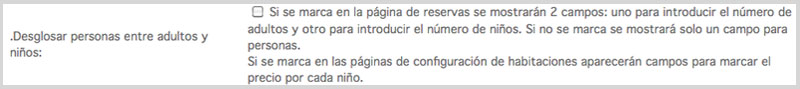 desglosar adultos y niños