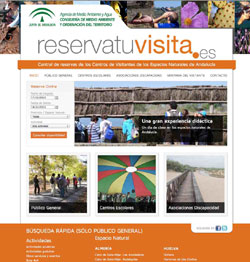 ejemplo de desarrollo de Central de Reservas de Actividades reservatuvisita.es Andalucía