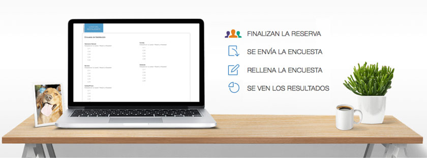 encuestas de satisfacción integradas con el Motor de Reservas