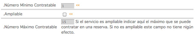 máximo de servicios adicionales