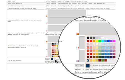 tabla de colores